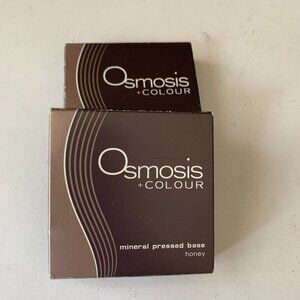 OSMOSIS COLOUR MINERAL PRESSED BASE HONEY AND EARTH COLORS MADE IN USA LOT OF 2
